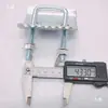 Placa de presión C de acero galvanizado engrosada con dientes abrazadera de viga ranura tarjeta cuadrada de acero fijación sujetador de viga en I soporte resistente a terremotos