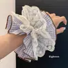 Nueva Colección Estilo Coreano de Gomas para el Cabello de Doble Capa de Alta Gama con Adorno de Encaje y Accesorios para el Cabello