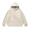 Sudadera Terry de Algodón Puro de 380 g con Hombro Caído Unisex Color Sólido Holgada Moda Urbana Personalizada Sudadera con Capucha Manga Larga Moderna Versátil