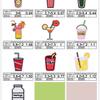 Parches de Tela Creativos Bordados para Bebidas, Papas Fritas, Palomitas, Leche, Dibujos Animados Versátiles, Parches Personalizables