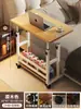 Mesa de noche Móvil Elevable Escritorio para Computadora Escritorio de Oficina Simple Escritorio para Estudiante Habitación Hogar Cama Mesa de Estudio