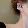 Clip para Oreja de Mariposa sin Orejas Zircón Clip para Oreja Diseño de Nicho de Lujo Ligero Aretes Estilo Dulce Cool Elegante Moda Clip para Oreja Venta al por Mayor