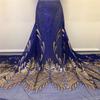 Tela bordada con lentejuelas doradas vintage de 5 tamaños para vestido de noche, vestido de novia, vestido de escenario, vestido cheongsam, tela africana