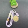 Nuevo Estilo Moneda de la Suerte de Oro 999 Moneda Redonda Gato de la Suerte Cadena para Teléfono Llavero Colgante para Bolso Correa Regalo