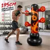 Novo Alvo Multi-Golpe Inflável Coluna de Boxe Espessa Tombo Brinquedo de Alívio de Estresse para Casa Sanda Treinamento Físico Soco