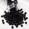Cuentas de arroz de vidrio de alta calidad Oscuro Oscuro Cuentas redondas DIY Hecho a mano Casero Accesorios para collar pulsera con cuentas