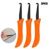 Kit de herramientas de calafateo de 3 piezas transfronterizo, herramienta de limpieza de huecos, cuchillo de gancho, cuchillo para quitar lechada para limpiar la cocina