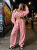 Outono Inverno 2026 Novo Europeu e Americano Comércio Exterior Moda Feminina Manga Longa Esportivo Casual Conjunto de Moletom Duas Peças