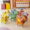Nuevos globos de foil de animales que caminan, globos de mascotas de dibujos animados que caminan, decoraciones para fiestas de cumpleaños infantiles, regalos para puestos callejeros