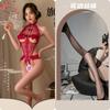 Lingerie Sexy Plus Size, Macacão com Entrepernas Abertas, Renda Sexy, Transparente, Seios Expostos, Tentação, Paixão, Não Precisa Tirar, Roupa para Flertar