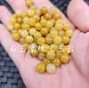 Jade Huanglong Optimizado Cuentas Sueltas de Jade Amarillo Aceite de Pollo Pulsera de Roca de Cuarzo Accesorios para Collares Cuentas Hechas a Mano