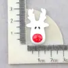 Accesorios para Funda de Teléfono Móvil de Alce Accesorios para el Cabello DIY Accesorios de Navidad Muñeco de Nieve Árbol de Navidad Pegamento de Crema DIY Accesorios para Tocados de Resina