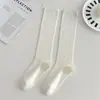 Calcetines Altos para Mujer para Otoño e Invierno, Moldeadores de Piernas, Estilo JK Japonés, Estilo Escolar, Antideslizantes, Para Todas las Estaciones, Versátiles, Adecuados para Combinar con Zapatos Pequeños de Cuero para Ir al Trabajo