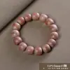 Madeira de Cipreste Vermelho 6mm 108 Contas Pulseira Feminina Yiming Xianyuan Versátil Pulseira de Contas Redondas de Madeira Pequeno Presente de Ano Novo
