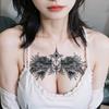 Las Pegatinas de Tatuaje de Alas de Ángel Son Impermeables y Resistentes al Sudor, de Larga Duración, Simétricas y Dominantes, Pegatinas de Tatuaje Simuladas, Corsé, Clavícula, Pecho y Espalda