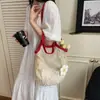 Bolsa de Malha de Verão Grande Capacidade com Recortes Bolsa de Ombro para Mulheres 2025 Nova Bolsa Tote Florada Estilo Resort à Beira-Mar com Recortes