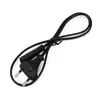 Cable de carga para maquinilla de afeitar con cola de ocho caracteres lineal de dos clavijas, estándar nacional, cola de ocho caracteres, cable de alimentación de cola de ocho caracteres, 14 mm