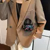 Bolsa Infantil Fresca e Doce 2026 Nova Moda Fofa Estampa de Cereja Bolsa de Ombro Meninas Bolsa Transversal