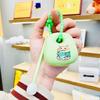 Pez de la Fortuna de Madera de Dibujos Animados Toca la Fortuna 1 Llavero Descompresión Creativa Llavero de Buda Colgante para Bolsa de Coche