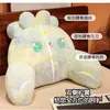 Cojín de cintura de conejo colorido mesita de noche gran respaldo juguete de felpa conejo teñido de colores piel de conejo Almohada soporte lumbar de sofá