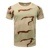 Camiseta deportiva de manga corta de camuflaje para exteriores de Leeson, de verano, de secado rápido, para hombre, para entrenamiento físico al aire libre, camiseta táctica.