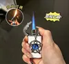 Encendedor Inflable Hecho a Mano con Cabeza de Cocodrilo, Estrella de Cinco Puntas y Ojo del Diablo, Mismo Estilo que las Celebridades de Internet, Regalo para Novio, Estilo Oscuro de Gama Alta