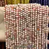 Suministrado directamente por el fabricante: cuentas redondas pequeñas de piedra natural, cuentas de arroz, cristal, turmalina, cuentas redondas de ágata, materiales hechos a mano para DIY, accesorios para pulseras