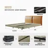 Ventas Directas de Fábrica 2026 Nuevo Modelo Minimalista Italiano Piel Genuina Cama Flotante 1.8m Doble Cubierta Suave Marco de Cama de Cuero para Dormitorio