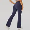 Pantalones Acampanados Largos Deportivos Casuales Sueltos de Cintura Alta de Color Sólido para Mujer, Pantalones Acampanados Largos Deportivos de Yoga Nuevos de Cruce de Fronteras