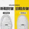 2 pares de protetores de bico de sapato, escudos anti-rugas para sapatos, palmilhas anti-amassado para sapatos, protetores anti-rachaduras e vincos para Air Force 1, alargadores de sapato para sapatos esportivos
