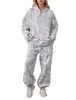 Traje Casual para Pareja con Estampado Digital 3D Europeo y Americano Transfronterizo Otoño e Invierno 2024