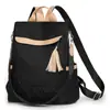 Moda Nueva Primavera y Verano Mochila Bordada Rombo Antirrobo Gran Capacidad Bolso de Mujer Fabricante Venta al por Mayor Exportación de Comercio Exterior