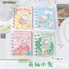 Libreta de Dibujos Animados de Bobina Pequeña A7 Linda Mini Portátil de Bolsillo Regalo para Estudiante de Primaria