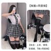 Sexy Jk Deseo Puro Lencería Sexy Uniforme Tentación Atuendo Sexy de Universidad Cuello a Cuadros Uniforme Escolar Puro Japonés y Coreano Cosplay