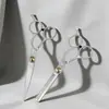 Tijeras de peluquería de tipo separado, tijeras de hoja recta, tijeras curvas, tijeras para mascotas, herramientas de peluquería portátiles al por mayor