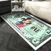 Alfombra de Dólares de Dibujos Animados Creativa Alfombrilla de Suelo de Billetes de Banco para Cocina Felpudo para Puerta de Entrada del Hogar Alfombrilla Resistente a Manchas para Baño