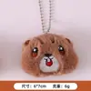 Broche de Peluche Oso Conejo Lindo Colgante para Bolso Pin de Juguete Pequeño Accesorio Llavero del Día del Niño Accesorio para Mujer