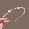 Diadema de Hada para Mujer, Estilo Verano, Inspirada en el Bosque, Tendencia de Celebridad de Internet, Nuevo Modelo 2026, Aleación Simple con Finos Brillantes y Perlas, Diadema Versátil