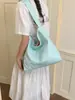 Bolsa Transversal Bordada de Grande Capacidade Nova Estilo Coreano Estilo Ins Verde Menta Fresco de Alto Valor Estético para Meninas
