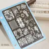 Placa de Transferencia para Uñas Estampado Encaje Estampado Leopardo Cuadros Corazón Lujo Estilo Chino Patrón Plantilla Herramienta de Sello para Uñas