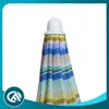 Fornecedor Fabricante Seda Poliéster Listrado Colorido Exportação Guarda-Sol de Praia Guarda-Sol de Exterior Anti-UV Lazer ao Ar Livre