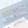 Estudiantes adolescentes estuche portátil de dibujos animados transparente para gafas gafas para miopía frescas caja de PVC caja para gafas de sol en stock