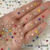 Pedras Strass de Fundo Plano Flor de Ameixa para Nail Art, Pequenas Flores Coloridas Brilhantes Decorações de Unhas, Unhas Brancas e Rosas, Strass K9 Atacado