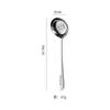 Cuchara Acero Inoxidable 316 Cabeza Redonda Cuchara Grande Grado Alimenticio Cuchara para Niños Hogareña Cuchara para Arroz Dibujos Animados Fondo Plano Profundo