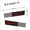 Fábrica coche tallado personalidad divertido reflectante mascota sacudiendo párrafo lámpara ceja cuerpo de vidrio flor pegatina pegatina de coche