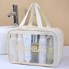 Bolsa de Cosméticos Transparente de PVC de Gran Capacidad Alta Apariencia Bolso de Viaje Bolso de Cosméticos Bolso de Cosméticos Cosméticos Venta al por Mayor