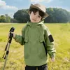 Chaqueta cortavientos para niños, unisex, nuevo estilo 2026, con forro polar desmontable tres en uno, impermeable y engrosada