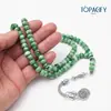 Cola de Aleación de Doble Cola con 99 Cuentas Misbaha, Joyería de Pulsera Misbaha Saudita, Medio Oriente