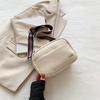 Bolso casual para mujer estilo coreano patrón de lichi simple bolso para cámara 2024 Nuevo correa ancha para el hombro hombro cruzado niña viajera pequeño