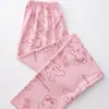 Pijama para Mujer Verano Casual Algodón Peinado Pantalón Individual Transpirable Ropa de Casa Pantalones Estilo Delgado
